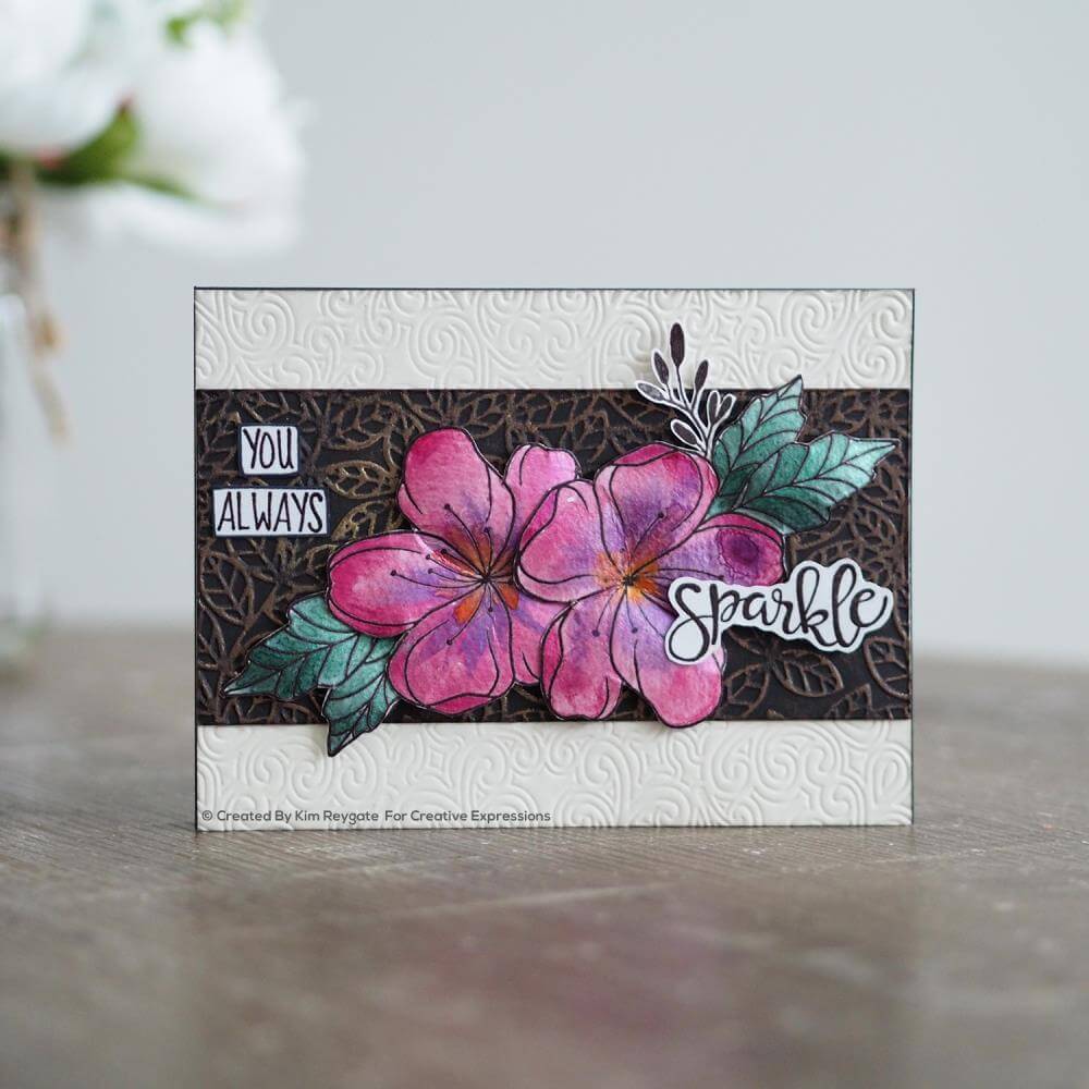 Woodware Clear Stamps 3.8"X2.6" - Singles Mini Floral Wonder
