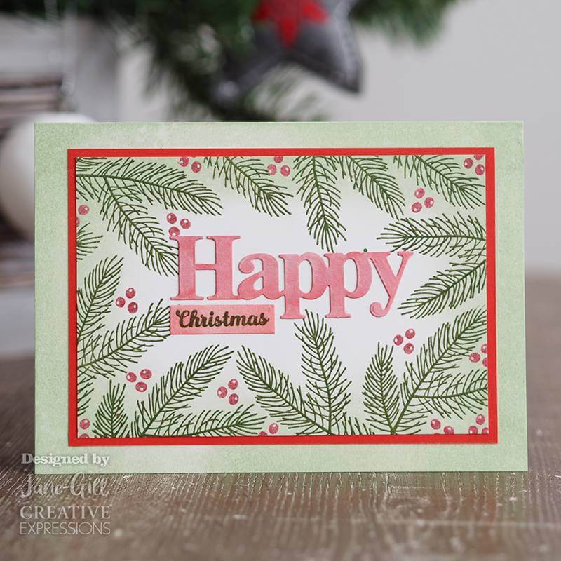 Woodware Clear Stamp Singles - Mini Pine Branch (3.8in x 2.6in)