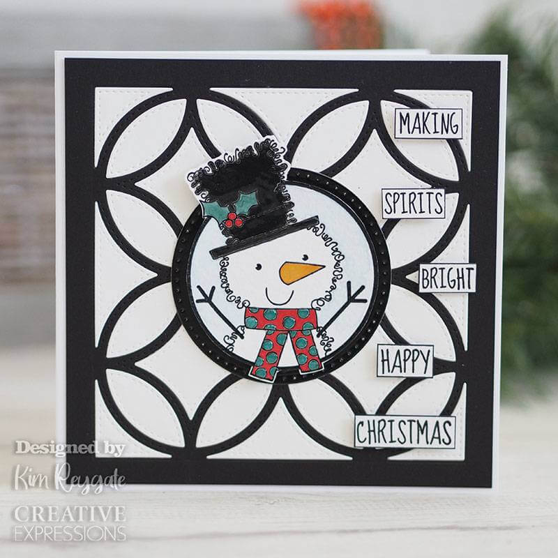 Woodware Clear Stamps - Festive Fuzzies - Mini Snowman (3.8in x 2.6in)