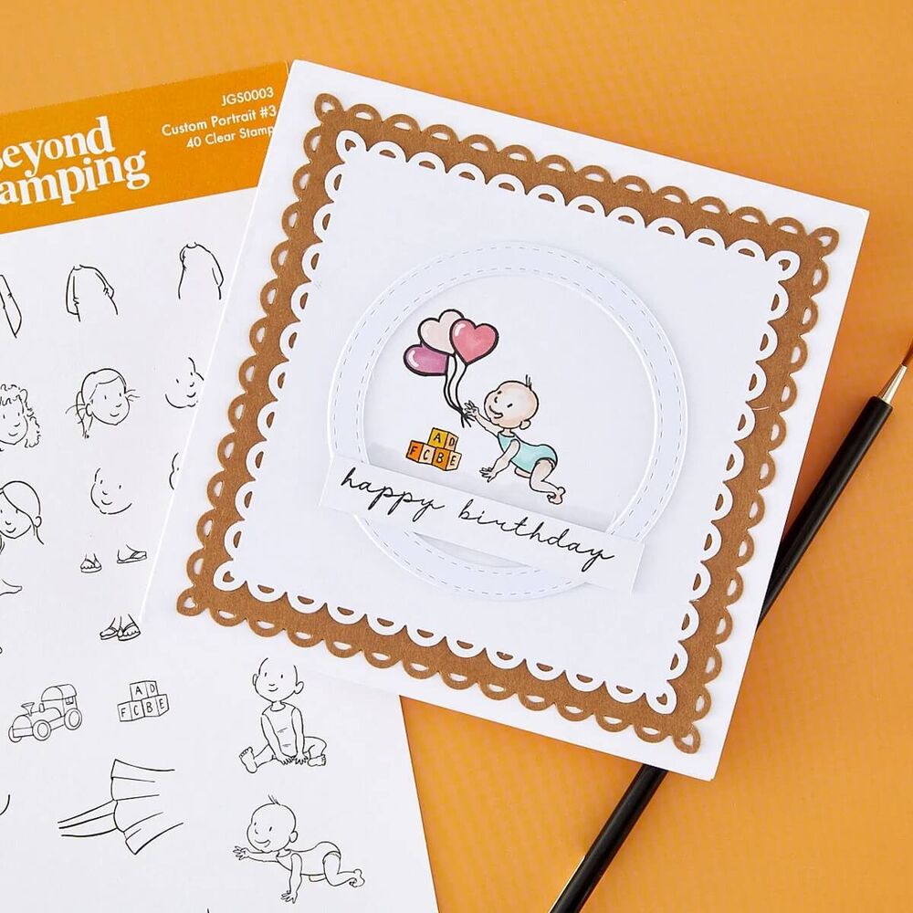 Spellbinders Clear Stamps - Custom Portrait #3 (by Josh Griffiths Studio) JGS0003