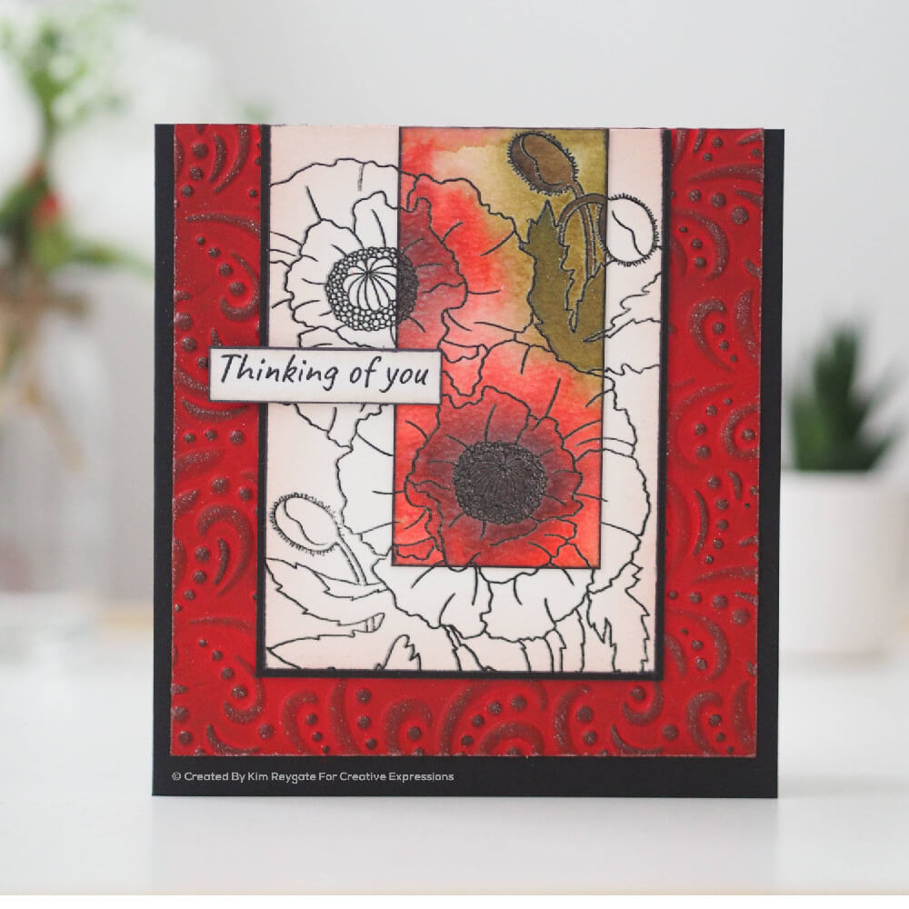 Woodware Clear Stamps 4"X6" - Poppies