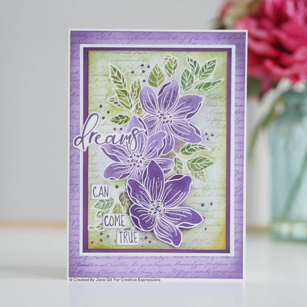 Woodware Clear Stamps 4"X6" - Singles Garden Spray