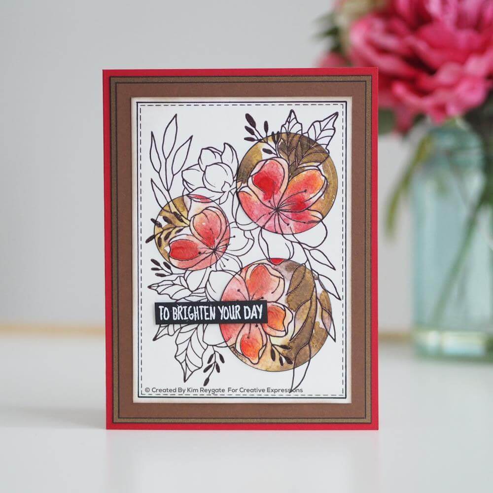 Woodware Clear Stamps 4"X6" SINGLES FLORAL WONDER Crafties Co.