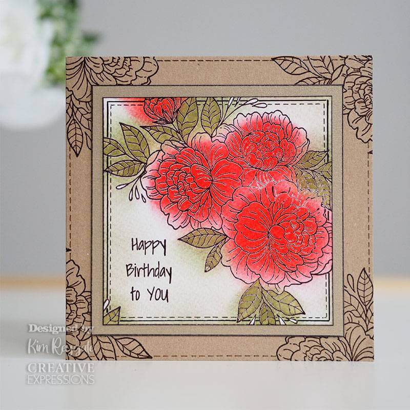 Woodware Clear Stamps 4"X6" - Camellia Spray