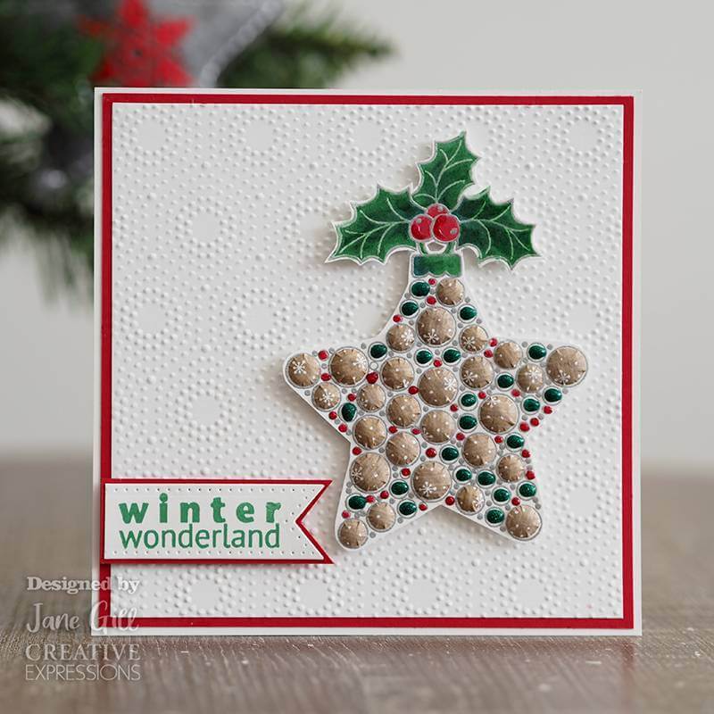 Woodware Clear Stamp Singles - Bubble Bauble and Holly (4in x 6in)