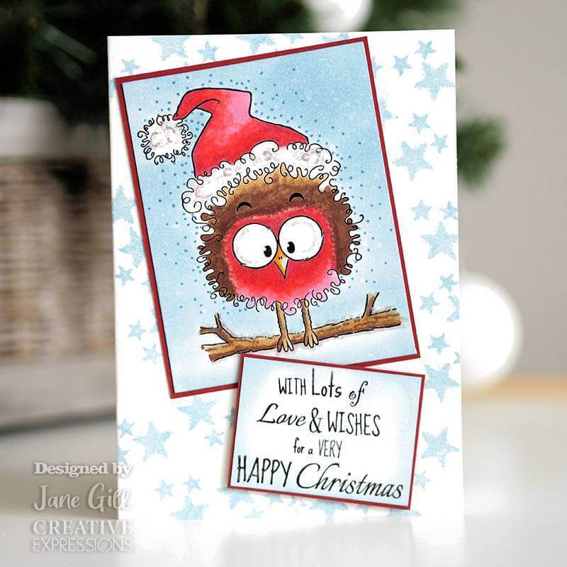 Woodware Clear Stamps - Festive Fuzzies - Robin (4in x 6in)