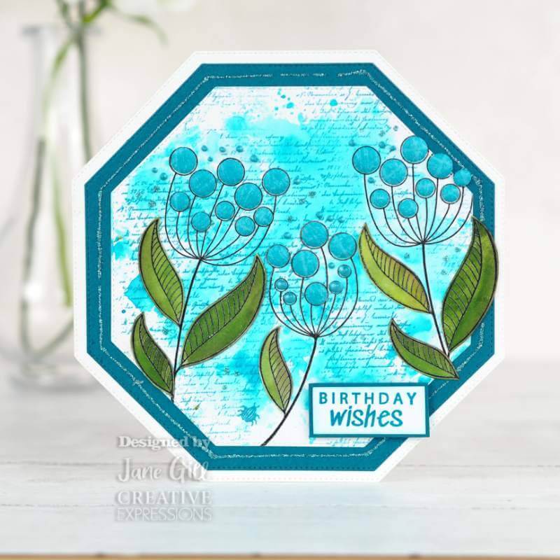 Woodware Clear Stamp Singles Bubble Bloom - Jeanie (4in x 6in)