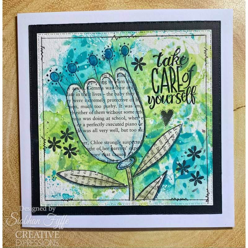 Woodware Clear Stamps Singles - Petal Doodles - Take Care (4in x 6in)