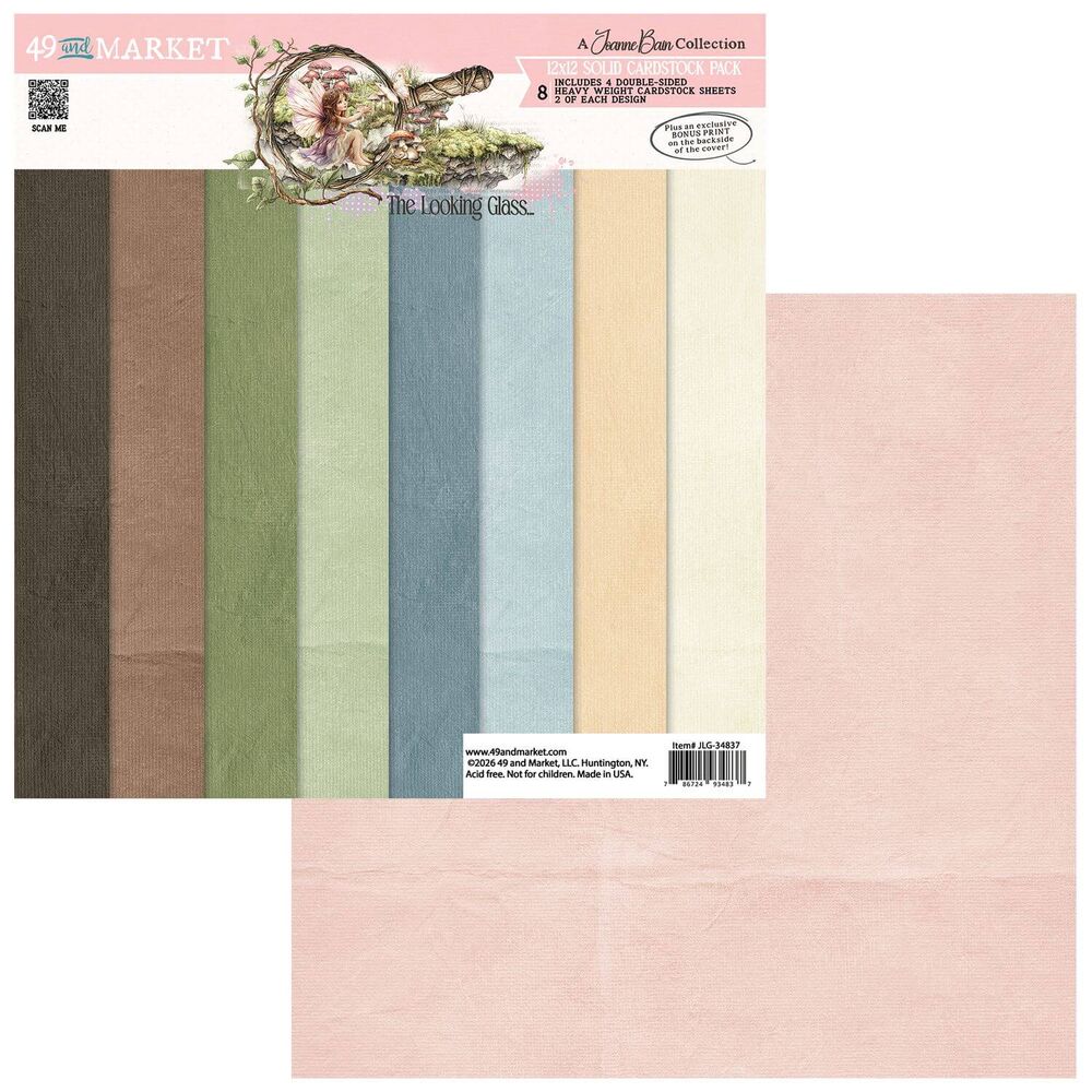 49 And Market Solids Collection Pack 12"X12" - The Looking Glass