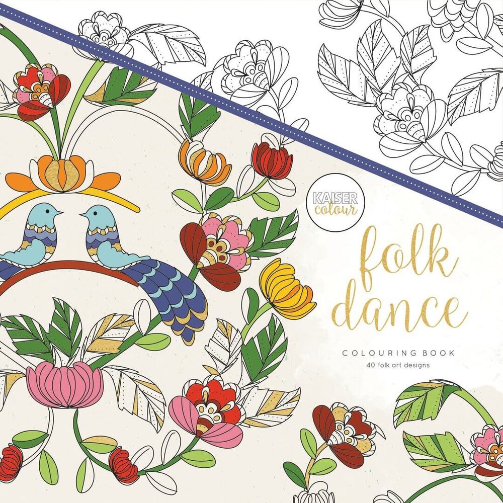 Kaisercraft Colouring Book - Folk Dance CL515