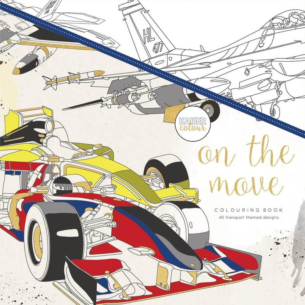 Kaisercraft Colouring Book - On The Move CL520
