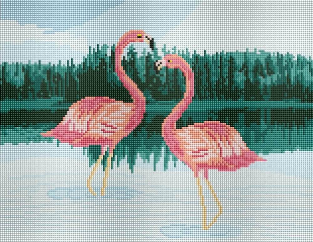 Kaisercraft Sparkle Kit 440x340mm - Tropical Flamingos SA448