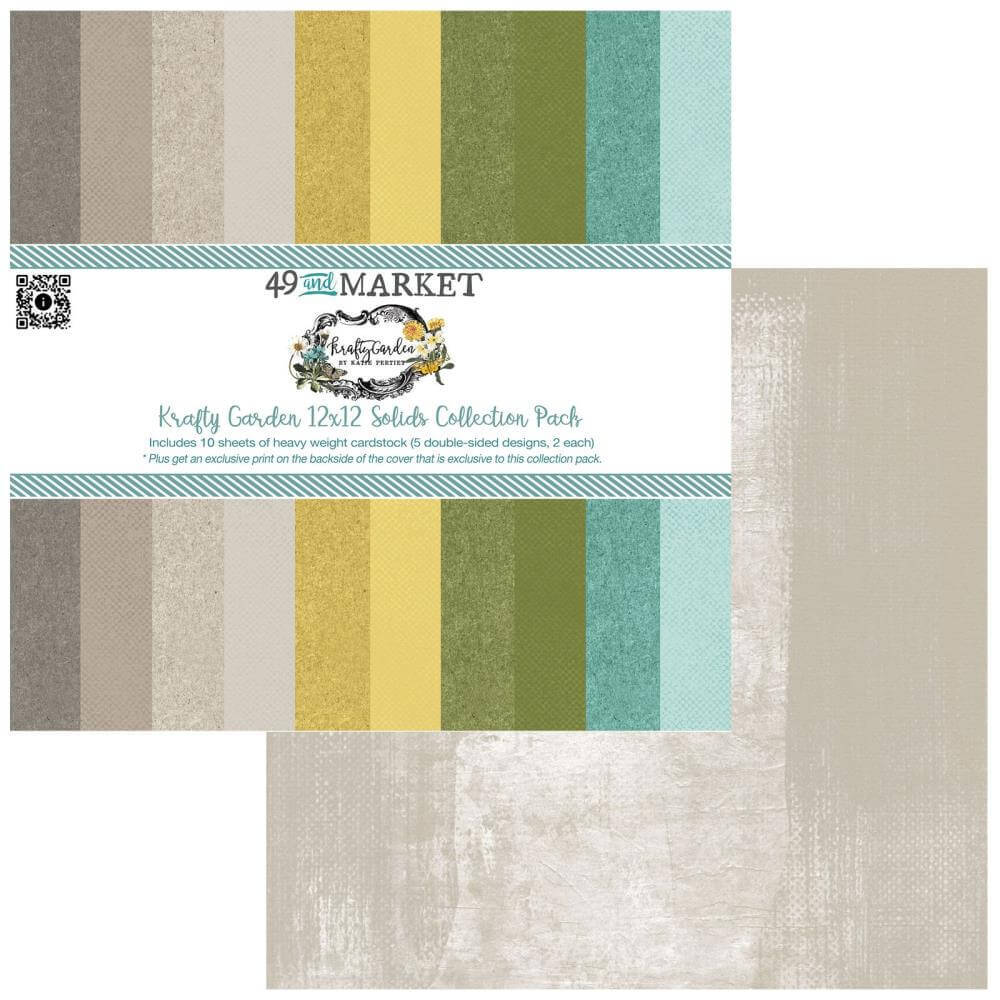 49 And Market Collection Pack 12"X12" - Krafty Garden Solids