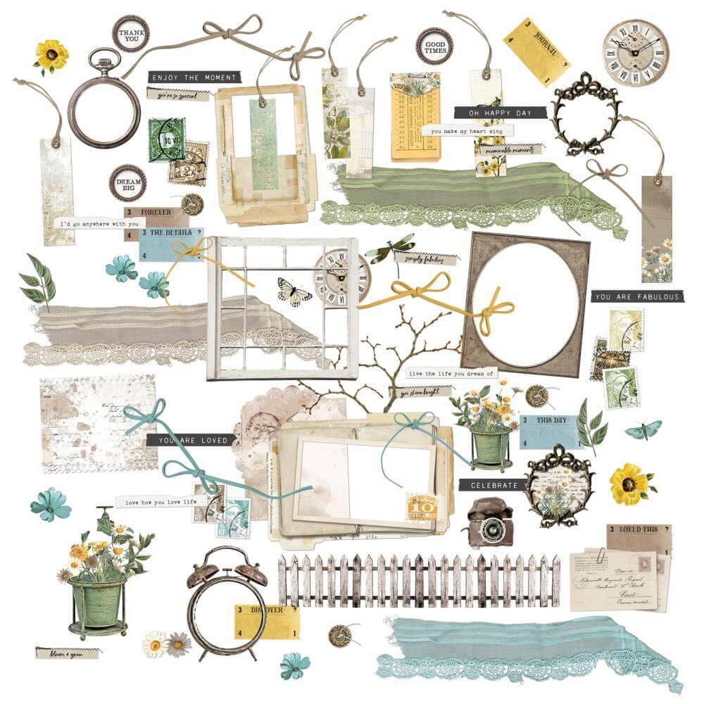 49 And Market Laser Cut Outs - Elements, Krafty Garden