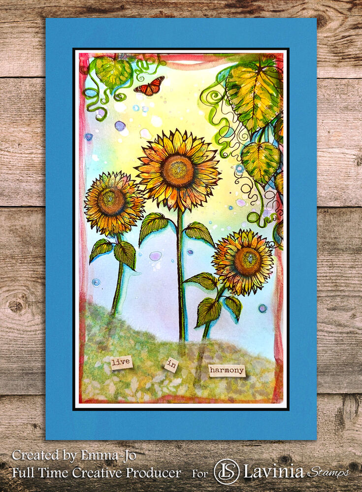 Lavinia Stamps - Open Sunflower LAV986