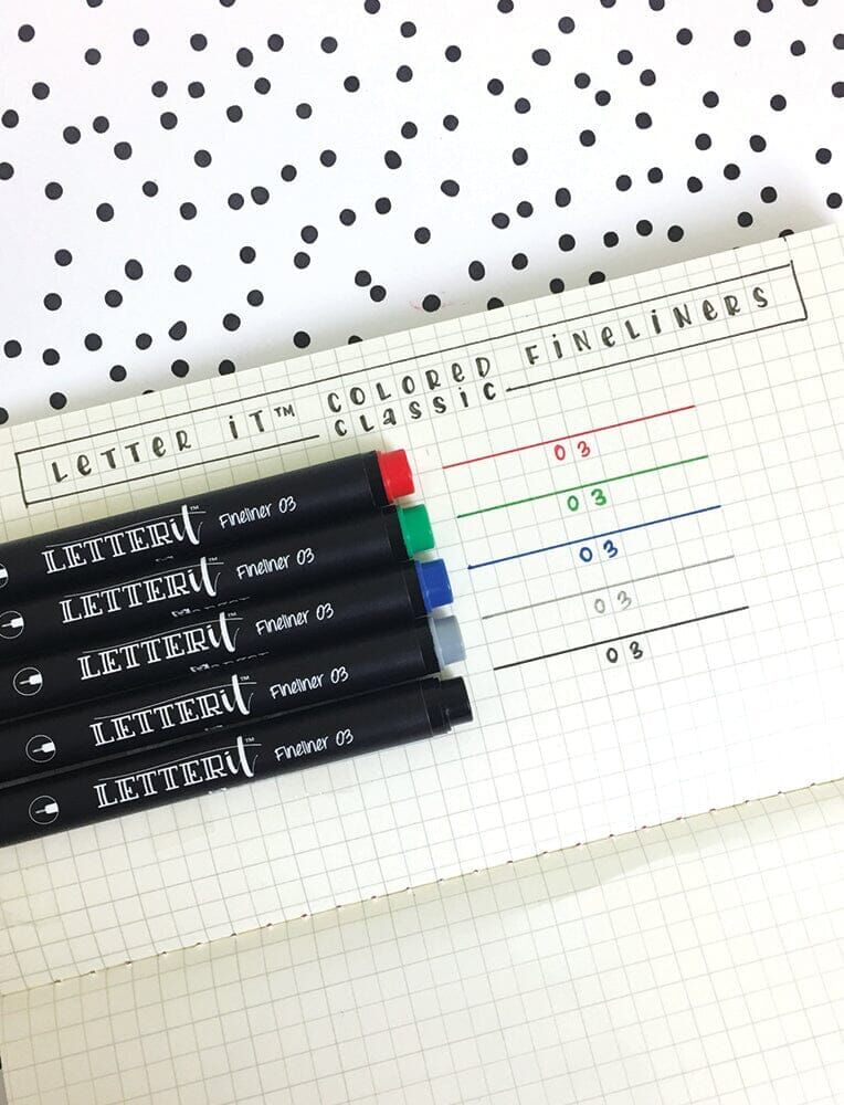 Ranger Letter It Coloured Fineline Pens - Classic LEI65838