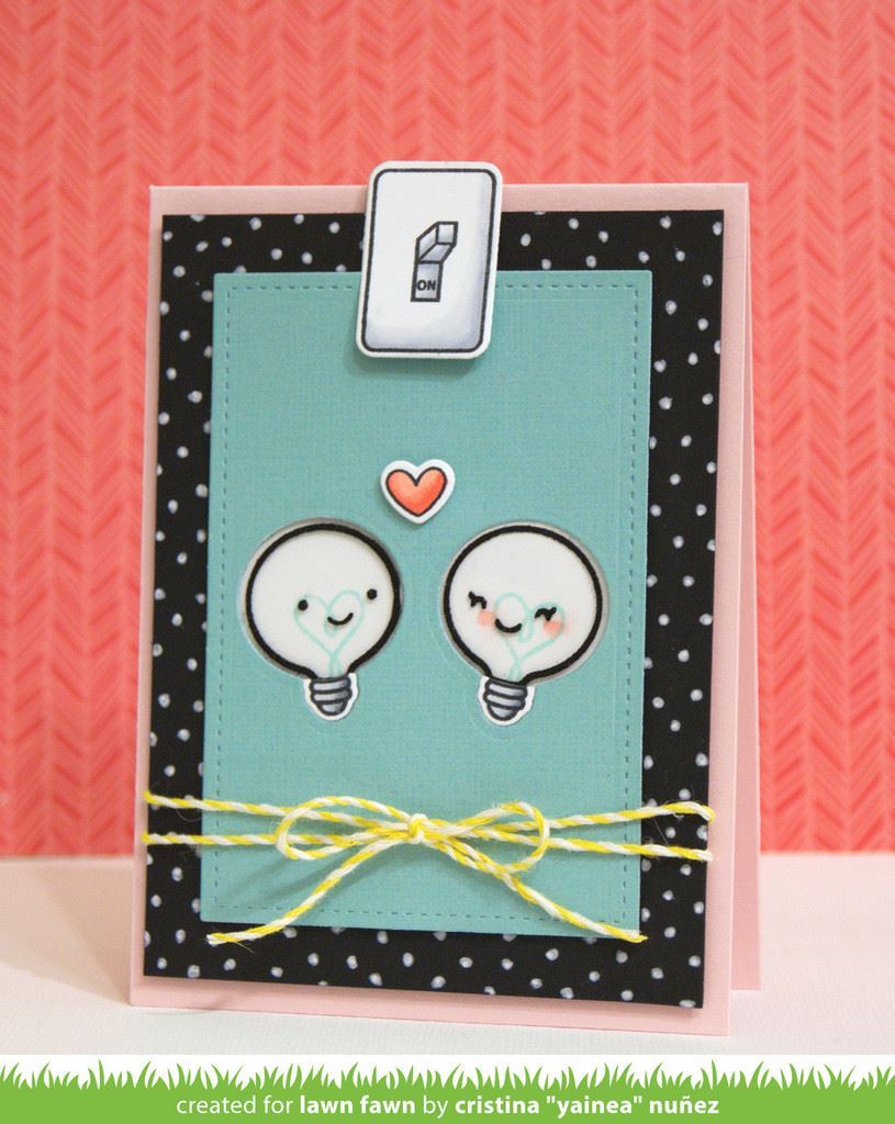 Lawn Fawn - Clear Stamps - Turn Me On LF1020