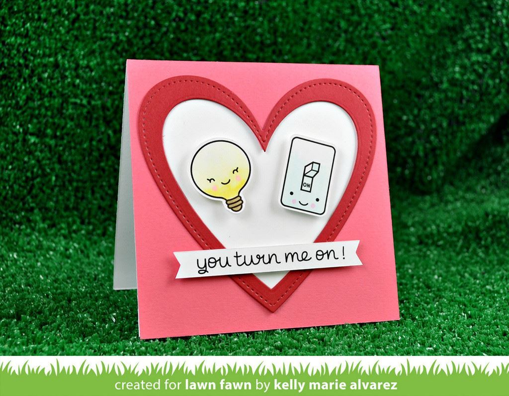 Lawn Fawn - Lawn Cuts Dies - Heart Stackables  LF1024