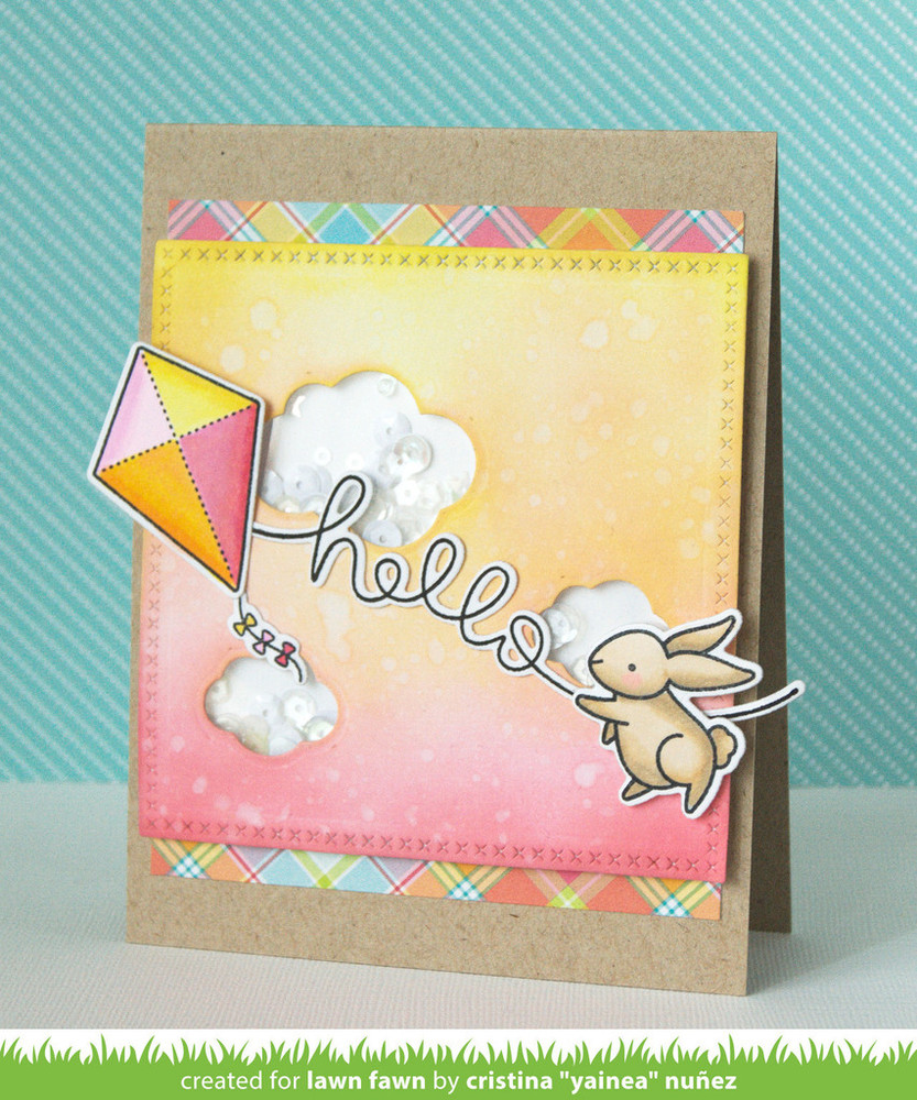 Lawn Fawn - Clear Stamps - Big Scripty Words LF1171