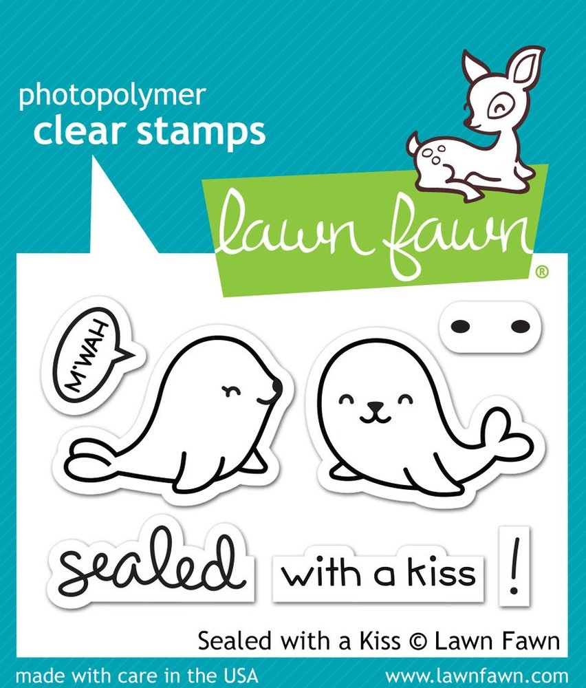 Lawn Fawn - Clear Stamps - Sealed With A Kiss LF1290