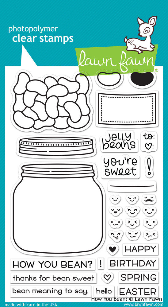 Lawn Fawn - Clear Stamps - How You Bean? LF1325