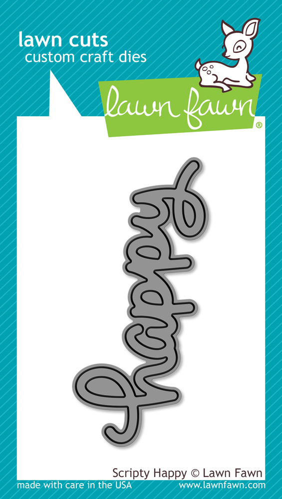 Lawn Fawn - Lawn Cuts Dies - Scripty Happy LF1366