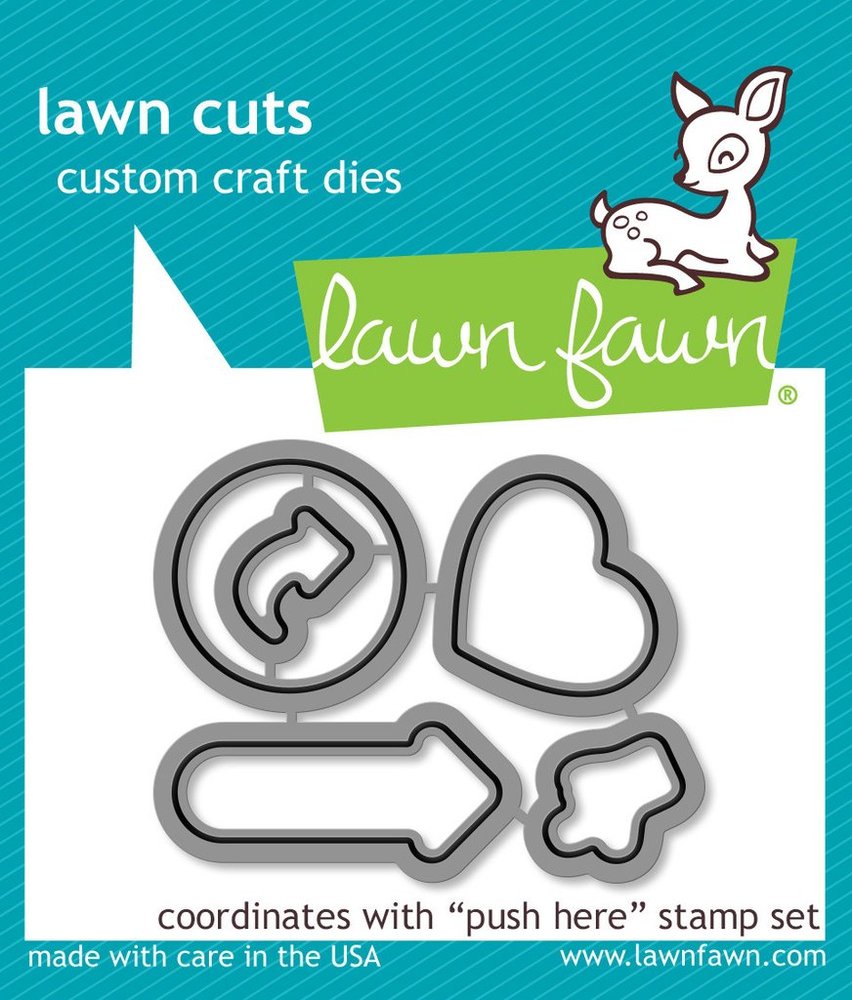 Lawn Fawn - Lawn Cuts Dies - Push Here LF1416