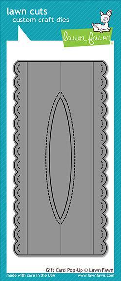 Lawn Fawn - Lawn Cuts Dies - Gift Card Pop-Up LF1499