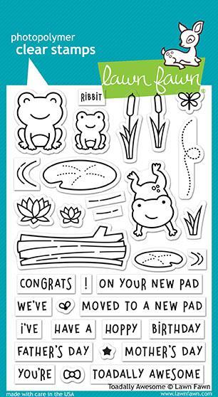 Lawn Fawn - Clear Stamps - Toadally Awesome LF1581