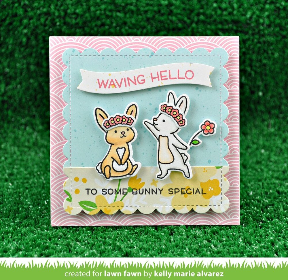 Lawn Fawn - Clear Stamps - Wavy Sayings LF1899