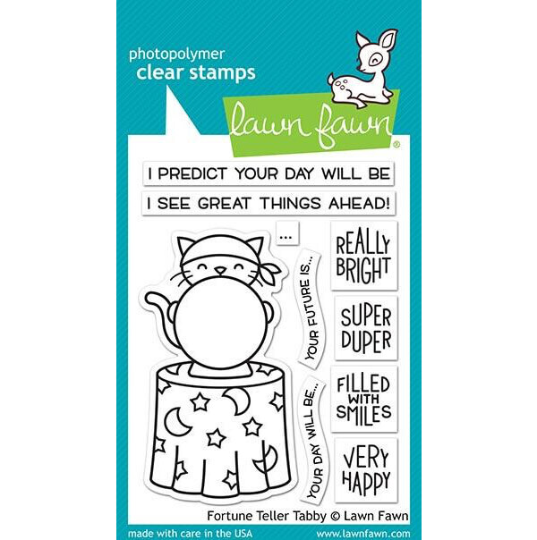 Lawn Fawn - Clear Stamps - Fortune Teller Tabby LF2016