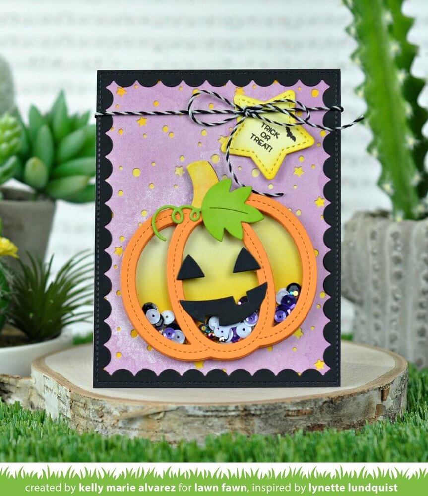 Lawn Fawn - Lawn Cuts Dies - Outside In Stitched Pumpkin LF2057