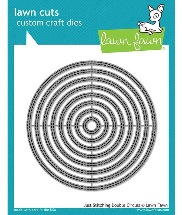 Lawn Fawn - Lawn Cuts Dies - Just Stitching Double Circles LF2066