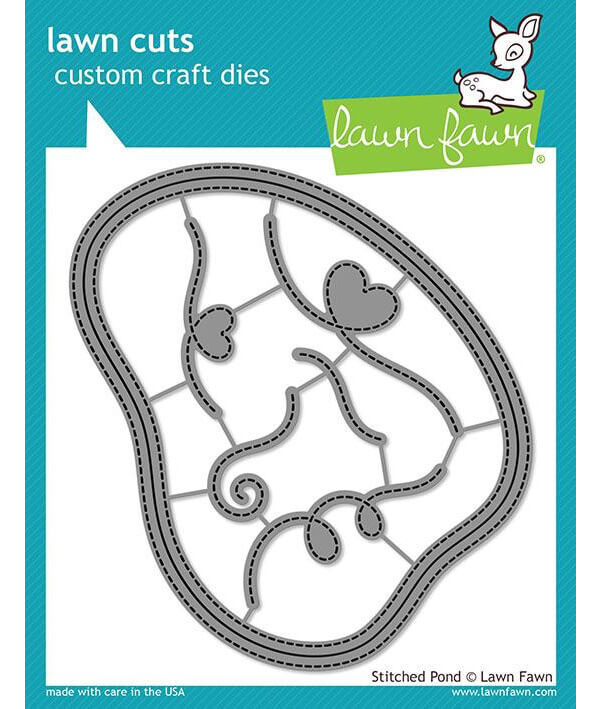 Lawn Fawn - Lawn Cuts Dies - Stitched Pond LF2067