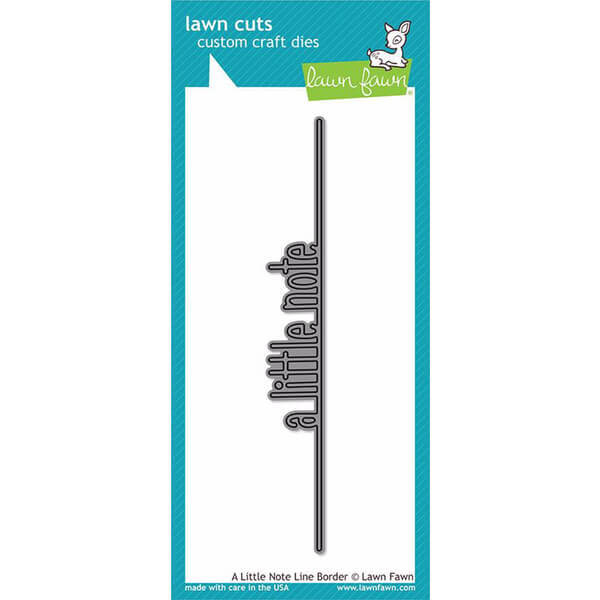 Lawn Fawn - Lawn Cuts Dies - A Little Note Line Border