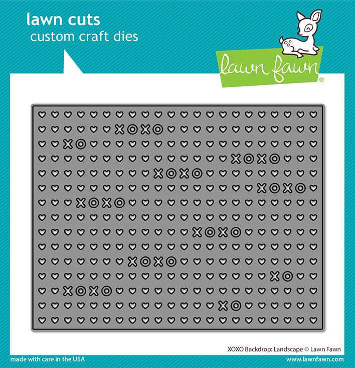 Lawn Fawn - Lawn Cuts Dies - XOXO Backdrop: Landscape