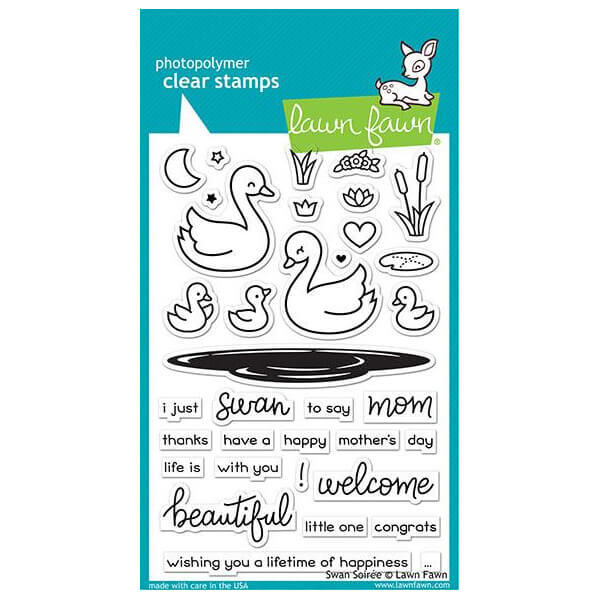 Lawn Fawn Stamps - Swan Soiree LF2219