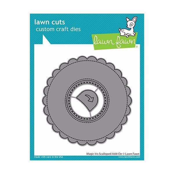 Lawn Fawn Dies - Magic Iris Scalloped Add-on LF2240