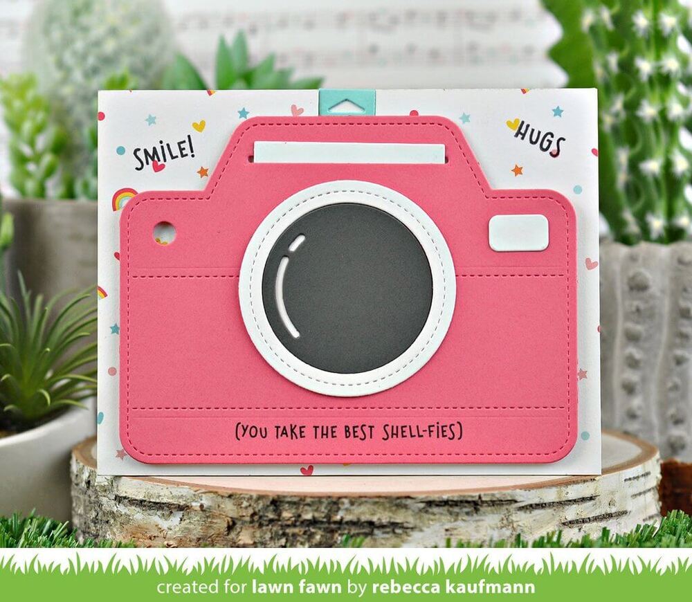 Lawn Fawn - Lawn Cuts Dies - Magic Iris Camera Pull-Tab Add-On LF2345