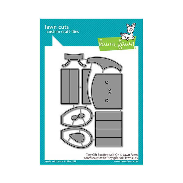 Lawn Fawn - Lawn Cuts Dies - Tiny Gift Box Bee Add-On LF2346