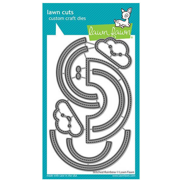 Lawn Fawn - Lawn Cuts Dies - Stitched Rainbow LF2348
