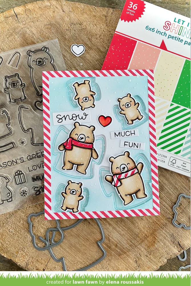 Lawn Fawn - Clear Stamps - Snow Much Fun LF2411