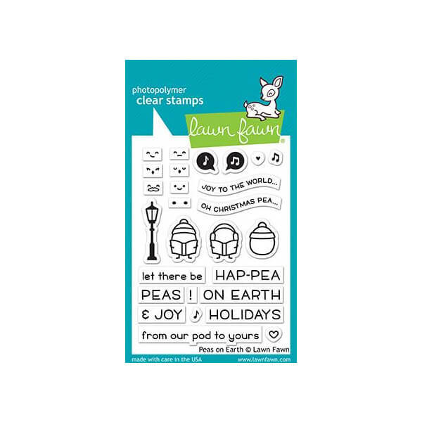 Lawn Fawn - Clear Stamps - Peas On Earth LF2421