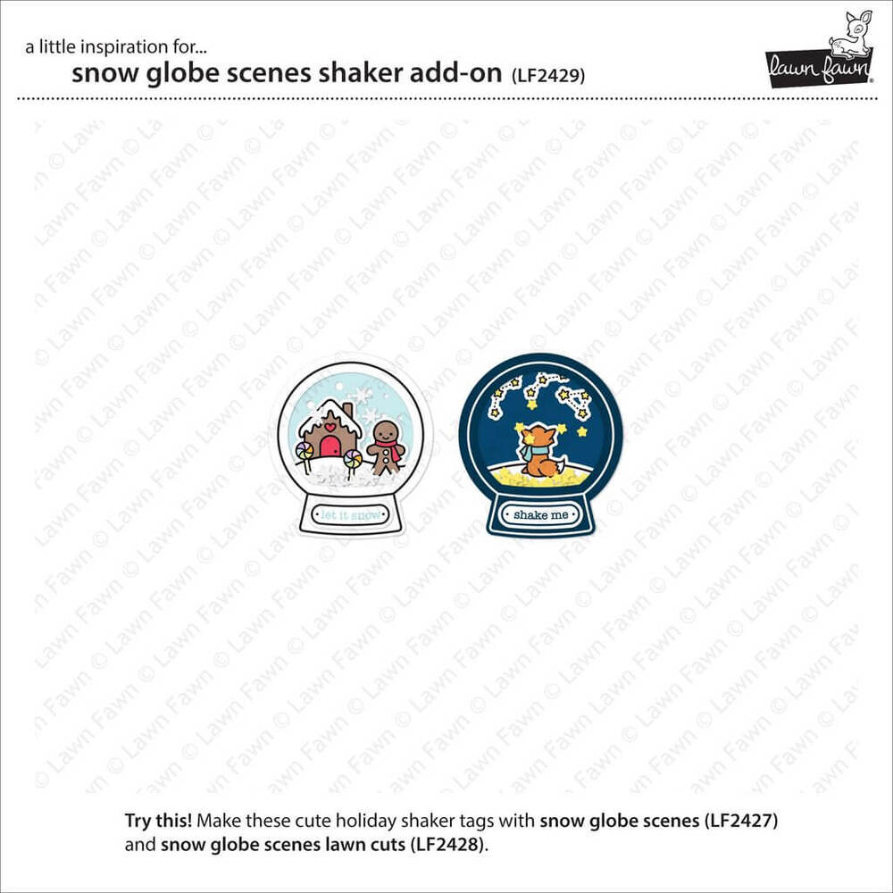 Lawn Fawn - Lawn Cuts Dies - Snow Globe Scenes Shaker Add-On LF2429
