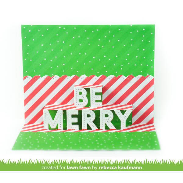 Lawn Fawn - Lawn Cuts Dies - Pop-Up Be Merry LF2446