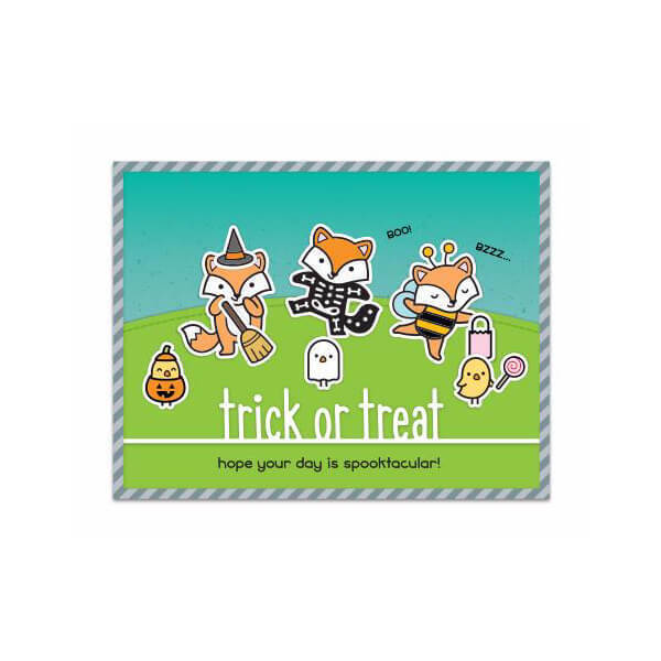 Lawn Fawn - Lawn Cuts Dies - Trick Or Treat Line Border LF2448
