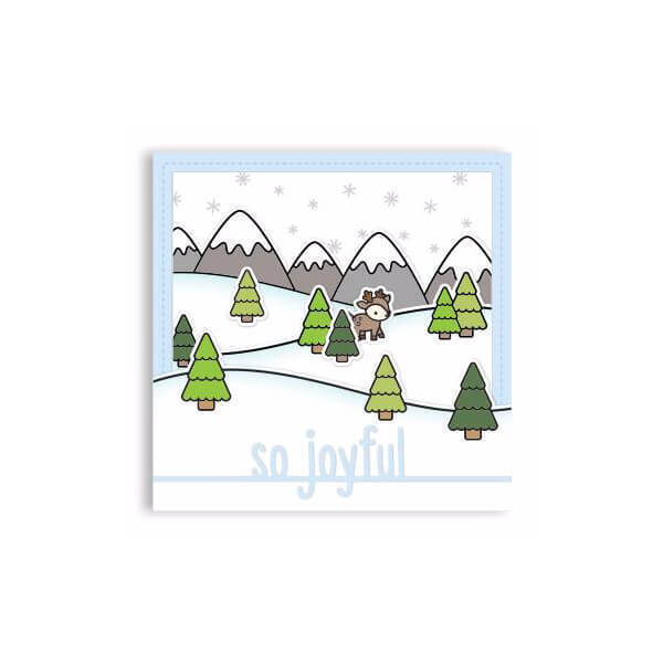 Lawn Fawn - Lawn Cuts Dies - So Joyful Line Border LF2449