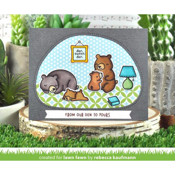 Lawn Fawn - Lawn Cuts Dies - Stitched Dens LF2452