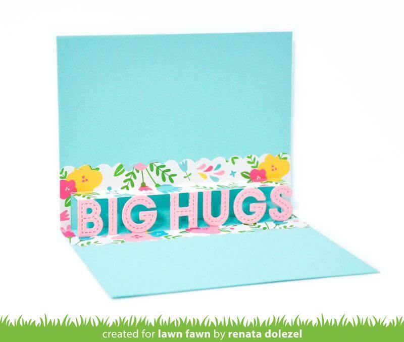 Lawn Fawn - Lawn Cuts Dies - Pop-Up Big Hugs LF2474