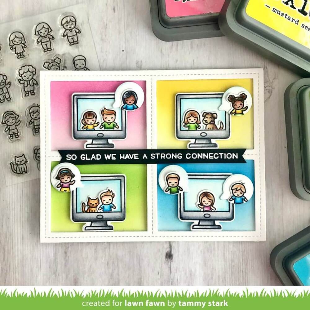 Lawn Fawn - Clear Stamps - Tiny Friends LF2506